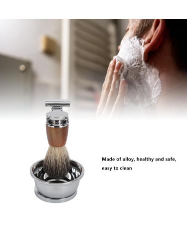 Men's Shaving Brush Set | Professional Safety Grooming Kit | Beard Brush Trimmer Soap Stand & Bowl | Vintage Style - Buy Online on GoSupps.com
