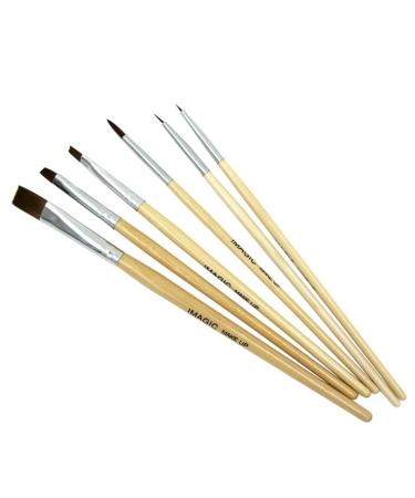 Beauty Makeup Brushes Kit 6 Pieces per Set Colorful Paint Brushes for Body Face Makeup Cosmetic Art Paint Tools