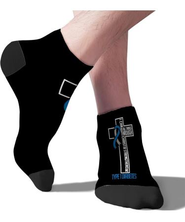 Shop 'Warning I'm A Diabetic' Crew Socks - Athletic Comfort for Men & Women | International Shipping - Buy Online on GoSupps.com