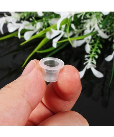 Plastic Material Small TattooInk Cups Disposable Ink Cup Cup Pigment Cups White 100Pcs for Holding Pigment Professional Artist - Buy Online on GoSupps.com