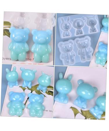 2pcs Coaster DIY Doll Shape Pendants Silicone Baking Mold Ornaments Adorable Ornament Dessert 11.5X6.3X2.4CM White - Buy Online on GoSupps.com