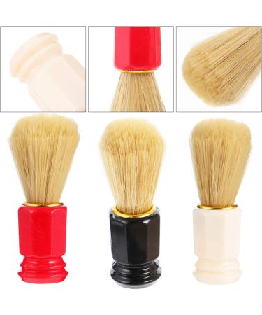 Frcolor 3-Piece Bart Razor Brush Set - Manual Hair Razor with Stand for Men | Black Red White - Ultimate Grooming Tool for Barbers and Home Use - Buy Online on GoSupps.com