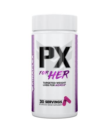 FINAFLEX PX for HER - 60 Capsules - Improves Thermogenic Metabolism with Caffeine Ashwagandha & DIM - 30 Servings