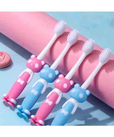 HOGREL Toothbrush for Kids with Dust Covers Suction Cup for Fun & Easy Storage Kids Toothbrushes Soft Bristle Toothbrushes for Kids 8 Pack  - Buy Online on GoSupps.com