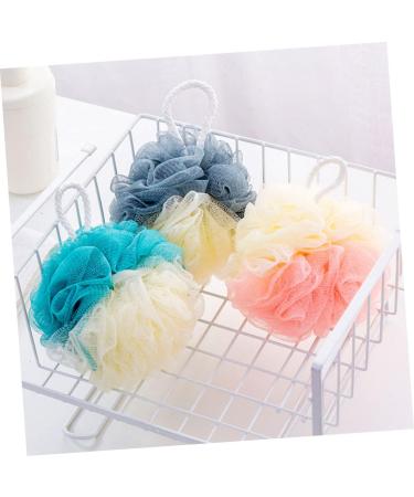 Angoily 8pcs Color Matching Bath Ball & Sponge Set | Body Scrubber Exfoliating Mitts & Shower Accessories for Men - Ideal Beauty Bath Supplies - Buy Online on GoSupps.com