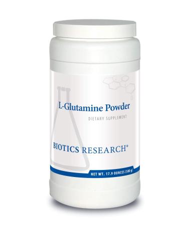 Biotics Research L Glutamine Powder Powdered Formula 3g/Serving Gastrointestinal Health Gut Lining Support Optimal Muscle Support Lean Muscle Antioxidant Activity 17.9 Ounces 166 Servings