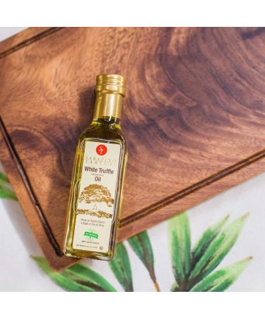 Sabatino Tartufi White Truffle Infused Olive Oil - All Natural, Vegan, Vegetarian, Kosher - 3.4oz - Buy Online on GoSupps.com