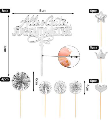 Happy Youth Consecration Cake Topper - Acrylic Decoration for Boys & Girls Birthday Parties - Buy Online on GoSupps.com