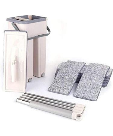 Graootoly Floor Telescopic Handle -Cleaning Flat Mop with Microfibre Pads and Cleaning Bucket - Buy Online on GoSupps.com