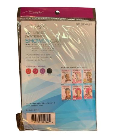 Large Hot Pink Magic Waterproof Shower Cap with Elastic Band - Perfect for Bathing and Hair Care - Buy Online on GoSupps.com