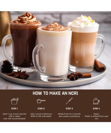 Stemcoa NCR1 - Natural Cellular Renewal & Rejuvenation Milk Chocolate Flavor Hydrolyzed Bovine Collagen Powder with Cocoa & Resveratrol Non-GMO Gluten Free & Keto Diets - Buy Online on GoSupps.com
