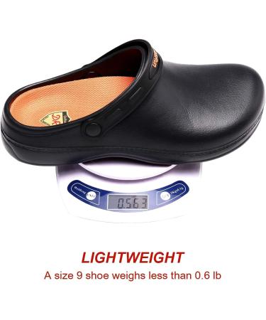 Non Slip Oil Resistant Chef Work Shoes for Kitchen - Men 9 Women/7 Men - Black - Buy Online on GoSupps.com