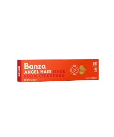 Banza Chickpea Pasta, Angel Hair - Gluten Free Healthy Pasta, High Protein, Lower Carb and Non-GMO - (Pack of 6)