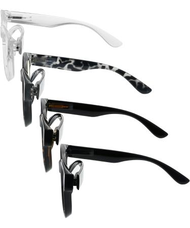 Eyekepper 4 Pack Blue Light Blocking Reading Glasses +0.75 - Large Frame Computer Readers - Buy Online on GoSupps.com