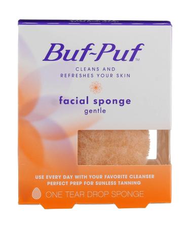 Buf-Puf Gentle Facial Sponge Face Scrubber for Dry Skin 1 Each (Pack of 3) 1 Count (Pack of 3)