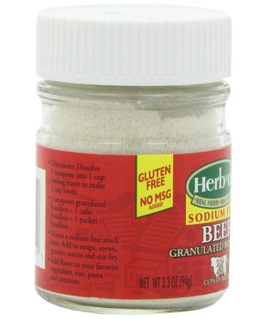 Herbox Granular Sodium Free Beef Bouillon 3.3 oz - Pack of 6 - Buy Online on GoSupps.com