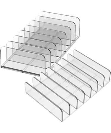 FRCOLOR 6 Pcs Cosmetic Storage Box Gray Eyeshadow Clear Eyeshadow Organizer Makeup Pallet Organizer Shell - Buy Online on GoSupps.com