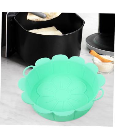 Zerodeko 3pcs Air Fryer Pan Roasting Pan Toaster Air Fryer Non- Silicone Air Fryer Line Household Products Greenx3pcs 21X21X5.2CMx3pcs - Buy Online on GoSupps.com