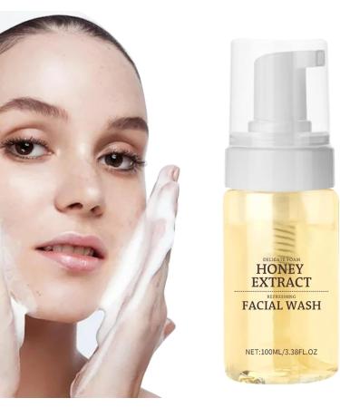 Honey Facial Cleanser - 100ml Deep Face Cleanser for Daily Use | Honey Foam Facial Cleanser | Oil Control Cleanser | Deep Cleansing Cleanser | Hydrating Nourishing Wash for Face Skin Care - Buy Online on GoSupps.com