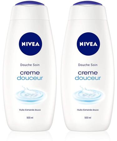 NIVEA NIVEA Gentle Shower Cream (1 x 500 ml) Shower gel that transforms into a creamy lather for gentle cleansing Moisturizing care enriched with sweet almond oil