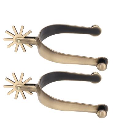 Gernie western spores rustproof zincclegation horse scores with rotatable gears vintage roping spores riding pores cowboy spores for men control the speed and direction