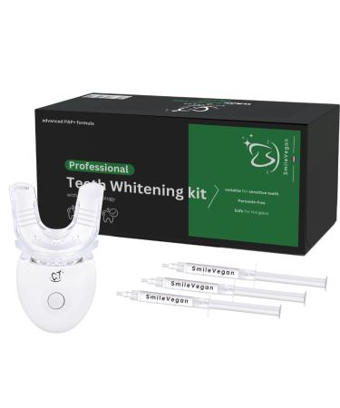SmileVegan Professional Whitening Kit Without peroxide 100 Natural LED Teeth Whitening White Smile