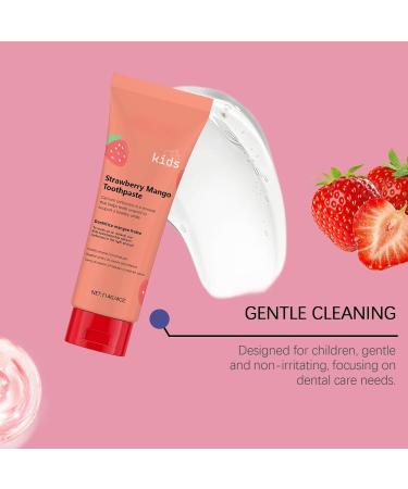 Kids Toothpaste Mild Teeth Cleaning & Stain Removal Enamel Protection Fruit Flavor Fresh Breath Promotes Bright Smile Safe for Children(2PCS) - Buy Online on GoSupps.com