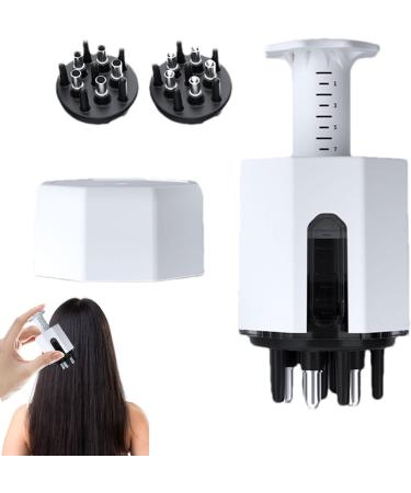 Getewily Hair Oil Applicator | Portable Scalp & Head Massage Device | Liquid Head Comb for At Home & On-the-Go Use - White - Buy Online on GoSupps.com