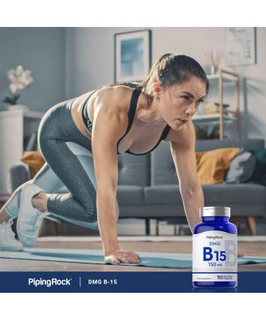 Piping Rock DMG B15 150mg 180 Capsules Non-GMO Gluten Free Supplement - Buy Online on GoSupps.com
