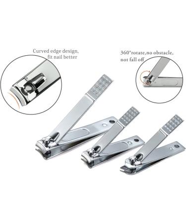 Professional 12-Piece Manicure & Pedicure Set | Stainless Steel Nail Clipper Kit | Travel Grooming Tools - Black - Buy Online on GoSupps.com