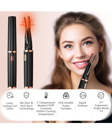 Heated Eyelash Curler - Electric Lash Lifting Kit with Temperature Control & Comb for Natural Curls | International Shipping Available - Buy Online on GoSupps.com