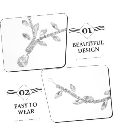 GLSTOY Bridal Headwear Forehead Headpiece Rhinestone Hair Accessory Bride Headpieces Women Head Chain Jewelry Rhinestone Head Chain Wedding Head Jewelry Rhinestone Headpiece Metal Jewelry - Buy Online on GoSupps.com