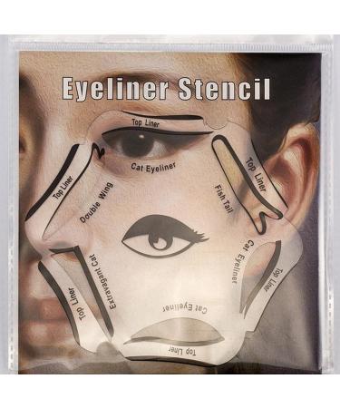 6 In 1 Stencils Quick Tool for Eye Makeup Suitable for Various Eye Shapes Plastic Easy to Use (1) - Buy Online on GoSupps.com