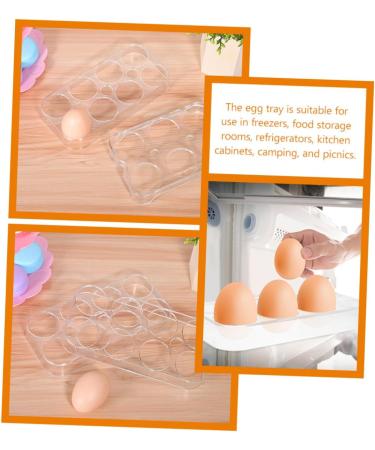 GLEAVI 2pcs Refrigerator Eggs Fridge Egg Holes Trays Egg Display Racks Egg Carton Egg Plate Lattice - Buy Online on GoSupps.com
