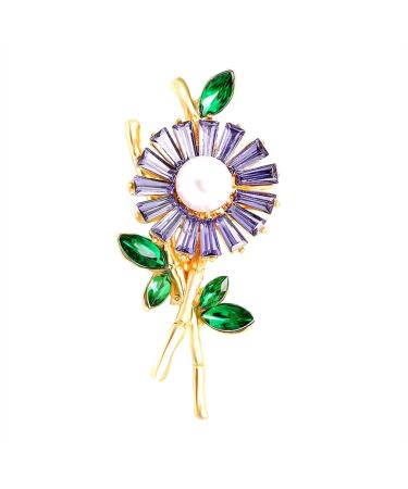 Pin Jewelry Gifts for Women Ladies Fashion Accessories Rhinestone Sunflower Brooch Pin Party Brooch Cardigan Jacket Coat Brooch Brooches & Pins
