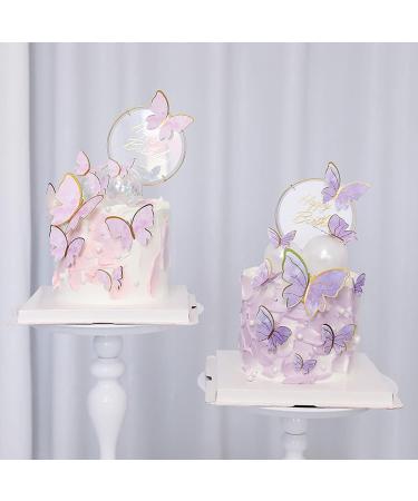 Cake Decorations Butterfly Cupcake Toppers 3D Butterfly Happy Birthday Cake Topper Cupcake Toppers for Girls Women Wedding Cake Toppers Baby Shower CupcakeToppers. (B) - Buy Online on GoSupps.com