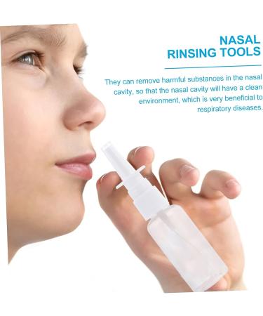 Baby Nasal Spray Bottle and Booger Sucker Kit - Portable Nose Nebulizer for Nasal Cleaning - Small Transparent 12.5X3X3CM - Buy Online on GoSupps.com