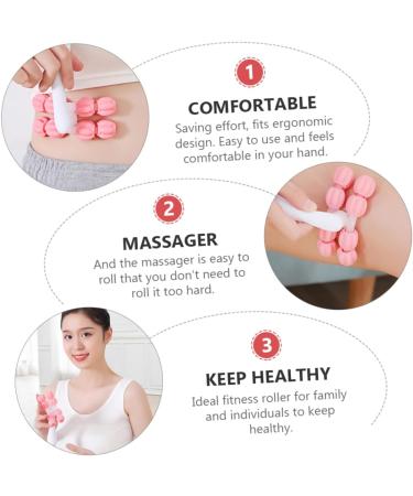 Toddmomy Massage Roller - Leg & Back Muscle Massager Trigger Point Fitness Device Calf & Arm Roller Portable Plastic Foot Massager for Body Relief - Buy Online on GoSupps.com