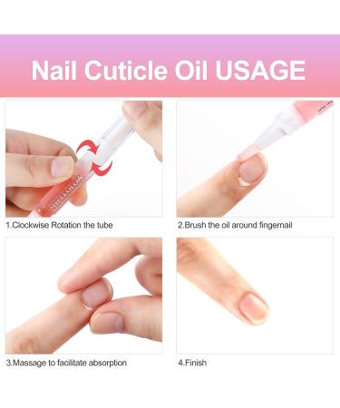 Shelloloh Cuticle Oil Set - Nourishing Dry Cuticles, 5 Flavor Revitalizer Pen with Soft Brush - 10pc Nail Care Kit - Buy Online on GoSupps.com
