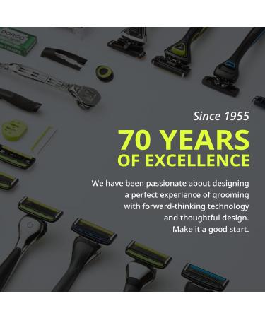 Dorco Pace 5 Pro Razors - Men's Shaving System with Trimmer | 16 Refill Cartridges Set (No Handle) - International Shipping Available - Buy Online on GoSupps.com