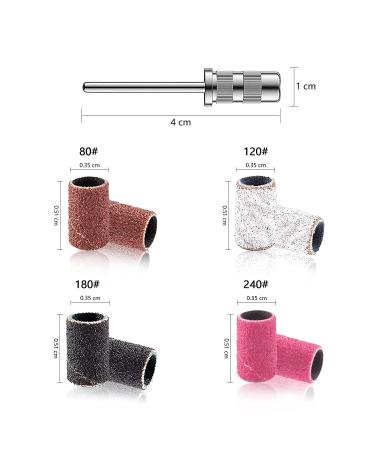 Luckaide 201-Piece Grinding Sleeve Nail Cutter Set - Nail Miller Attachments & Grits for Perfect Manicure & Pedicure Care | International Shipping Available - Buy Online on GoSupps.com