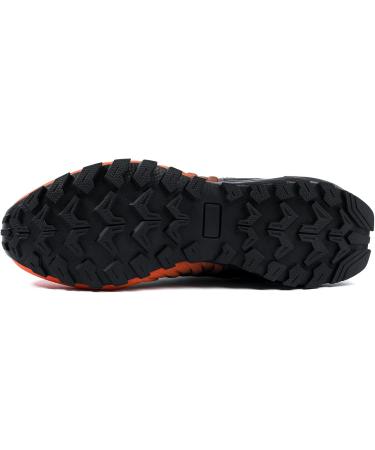 Kricely Men's Trail Running Shoes - Lightweight Hiking & Fitness Sneakers 47 EU - Road Running & Trekking Shoes in Orange - Buy Online on GoSupps.com