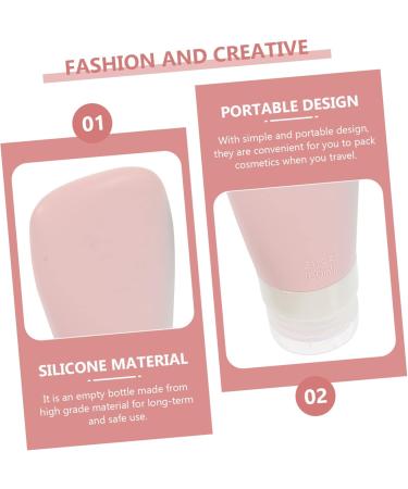 Mikinona 1 Set Silica Gel Bottle Cosmetic Travel Squeeze Bag - Buy Online on GoSupps.com