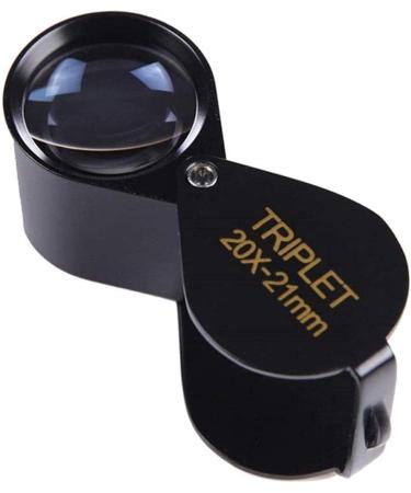 High Magnifying Glass 20X All-Metal -Reading Magnifier for Reading Crafts Repair Magnifier Silver Lofty Ambition - Buy Online on GoSupps.com