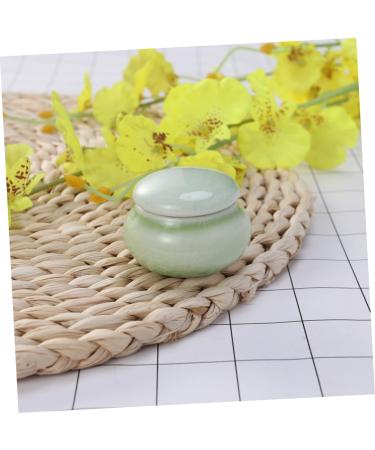 minkissy Coffee Storage Container Travel Makeup Container Mini Ceramics Storage Bottle Cream Storage Container Lip Balm Creami Cosmetic Containers with Lids Balm Jars with Lids medium Green - Buy Online on GoSupps.com