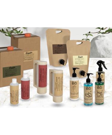  INTERCABO ORGANIC BAG IN BOX SHOWER GEL REFILL - Green Tea Flavoured Moisturizing Shower Gel 3L Eco Packaging & Carry Handle Save Money & Environment. - Buy Online on GoSupps.com