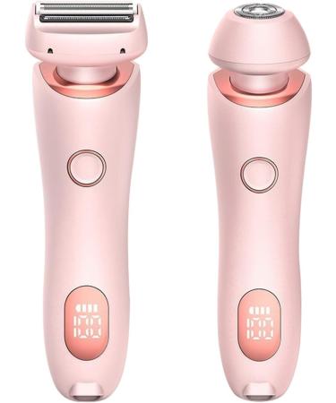Layhou 2-in-1 Ladies Razor | Waterproof Painless Epilator for Face Bikini & Legs - Pink - Buy Online on GoSupps.com