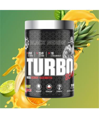 Black Series Turbo BCAA | Advanced Muscle Recovery Formula for Enhanced Performance | 30 Servings 390 Gram (Regular Fruit Punch) Fruit Punch 1 Count (Pack of 1) - Buy Online on GoSupps.com