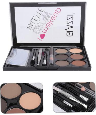 Healvian 7 Sets Eyebrow Powder Set Brow Makeup Pigmented Matte Lady Eyebrow Powder Waterproof Multi-tool Abs - Buy Online on GoSupps.com