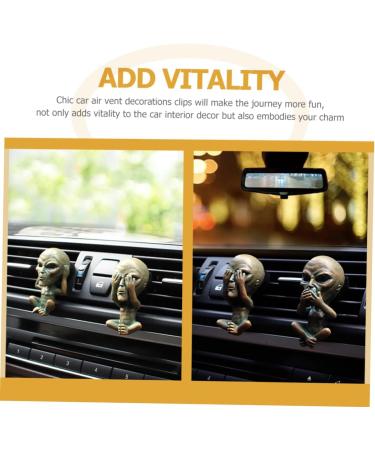 Buy Mobestech Alien Shape Car Air Vent Covers - 3 Sets Aromatherapy Essential Oil Diffusers | International Shipping Available - Buy Online on GoSupps.com